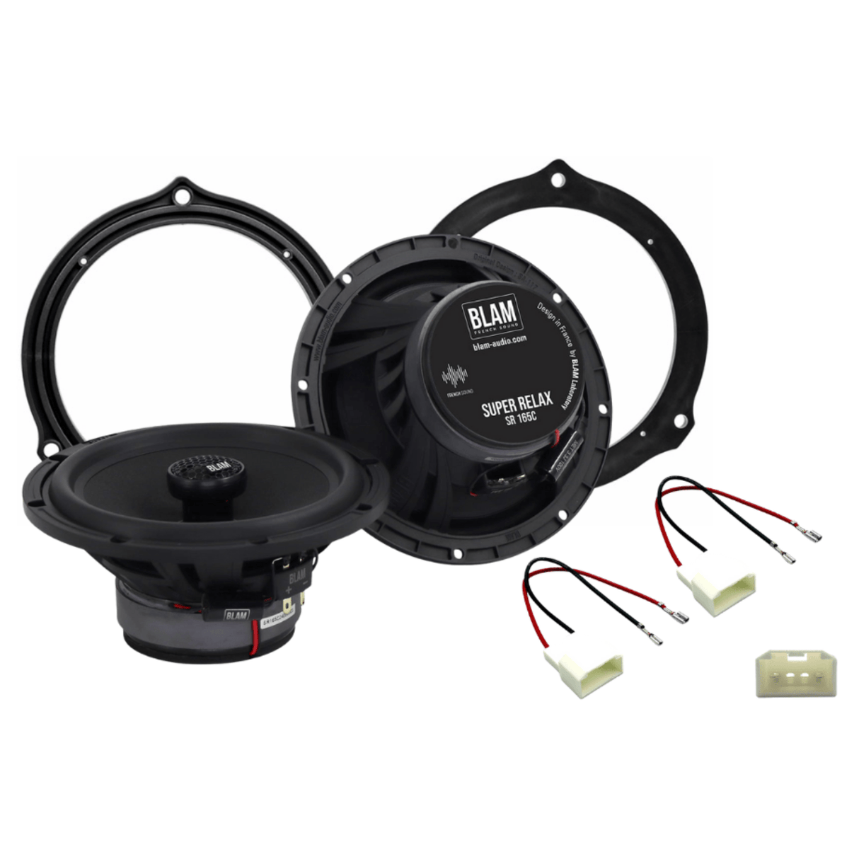 BLAM Car Specific Upgrades BLAM RELAX 165RC Front/Rear Door Coaxial Speaker Upgrade Kit for Ford EcoSport (2013-2019) - SFK-FOR2-RC165