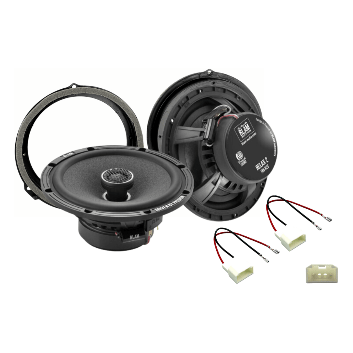 BLAM BLAM RELAX 165RC Front/Rear Door Coaxial Speaker Upgrade Kit for Ford EcoSport (2013-2019) - SFK-FOR2-RC165