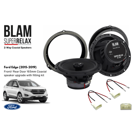 BLAM Car Specific Upgrades BLAM RELAX 165RC Front/Rear Door Coaxial Speaker Upgrade Kit for Ford Edge (2015-2019) - SFK-FOR2-RC165