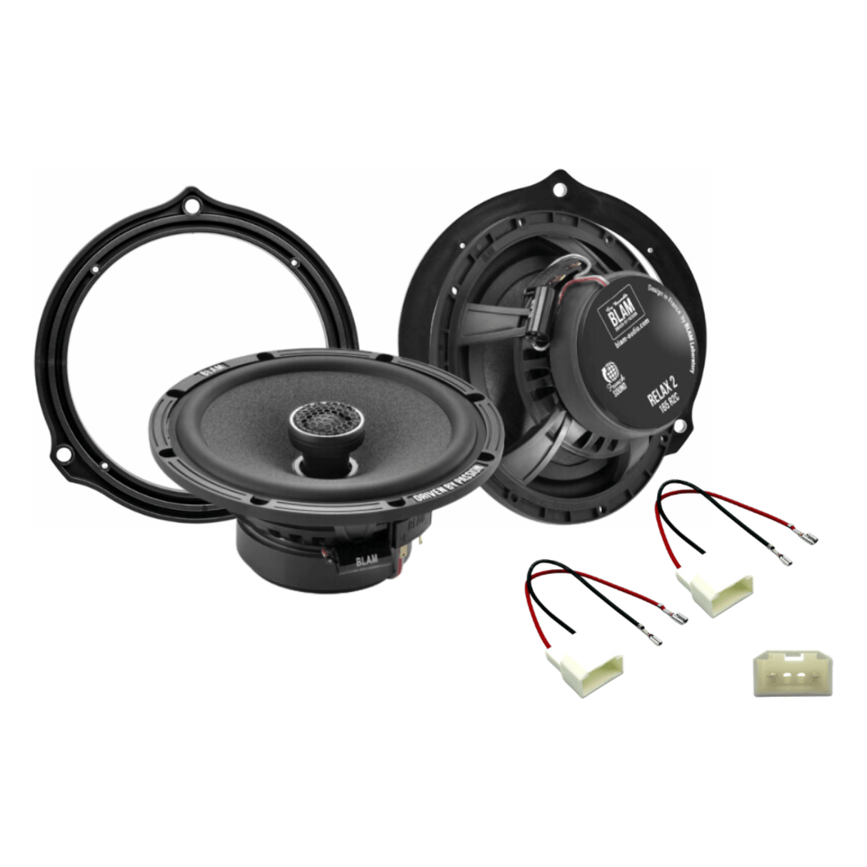 BLAM BLAM RELAX 165RC Rear Door Coaxial Speaker Upgrade Kit for Ford C-Max (2003-2010) - SFK-FOR4-RC165