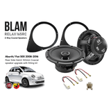 BLAM BLAM RELAX 165RC Rear Side Hatch Coaxial Speaker Upgrade Kit for Abarth/Fiat 500 (2008-2016) - SFK-FIA2-RC165