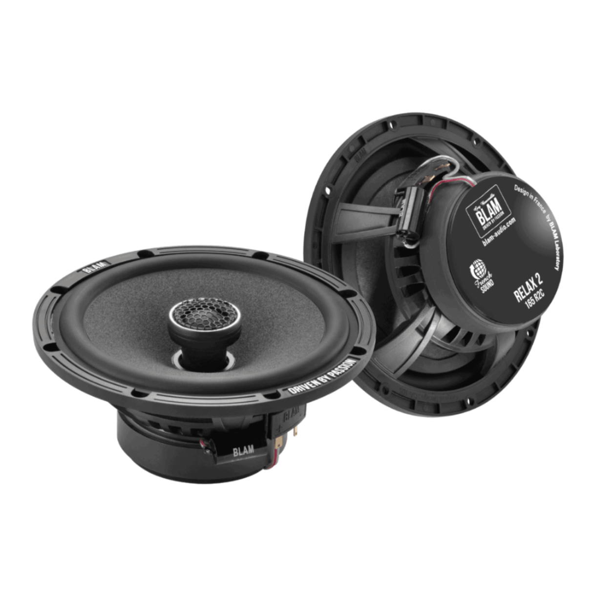 BLAM BLAM RELAX 165RC Rear Side Hatch Coaxial Speaker Upgrade Kit for Abarth/Fiat 500 (2008-2016) - SFK-FIA2-RC165