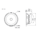 BLAM BLAM RELAX 165RS Front Door Component Speaker Upgrade Kit for Ford EcoSport (2013-2019) - SFK-FOR2-RS165