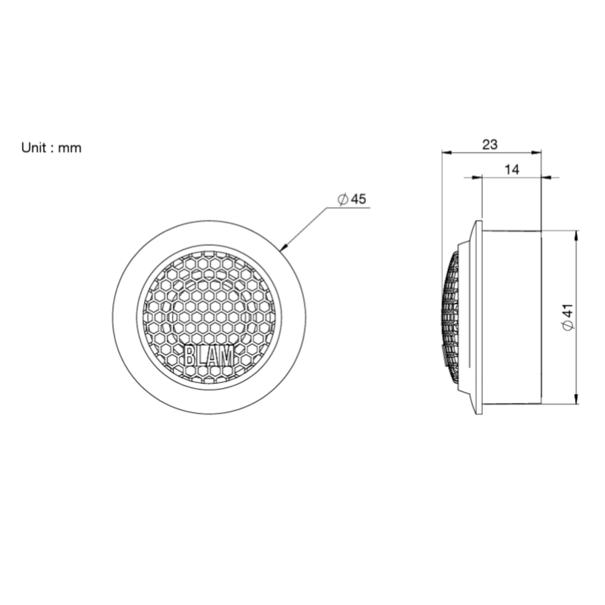 BLAM BLAM RELAX 165RS Front Door Component Speaker Upgrade Kit for Ford EcoSport (2013-2019) - SFK-FOR2-RS165