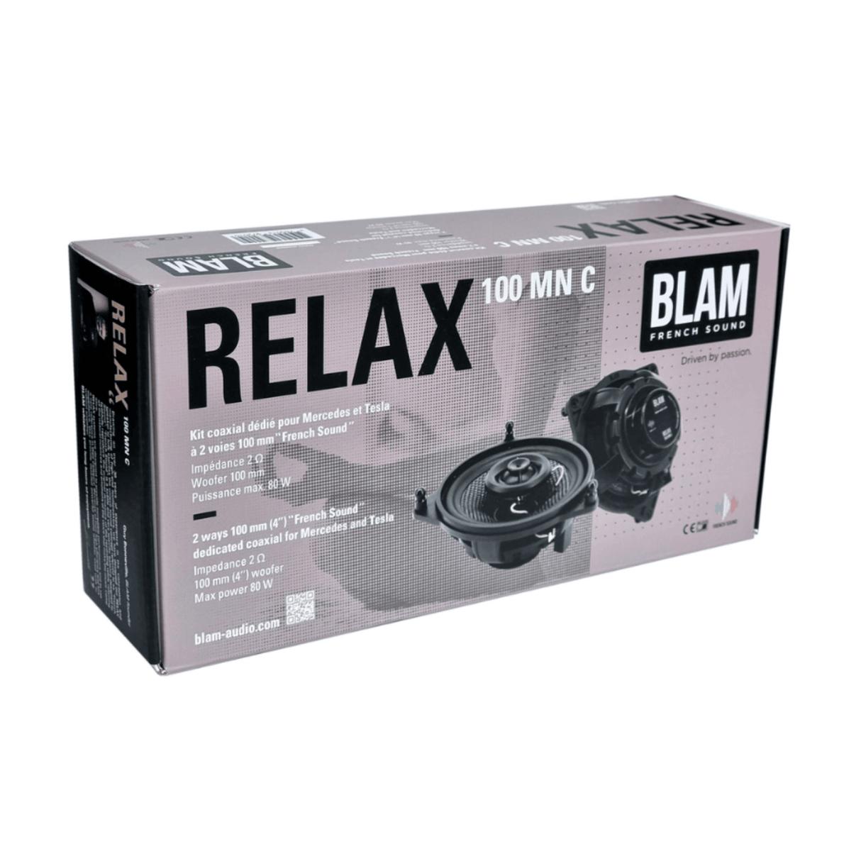 BLAM Car Speakers BLAM Relax BL-100MNC Mercedes Benz/ Tesla 3 100mm (4 inch) 2-Way Coaxial Speakers (PAIR)