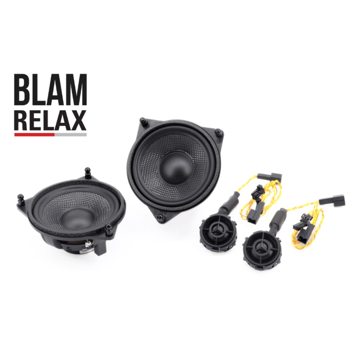 BLAM Car Speakers BLAM RELAX BL-100MNS Mercedes Benz/ Tesla 3 100mm (4 inch) 2-Way Component Speakers (PAIR)