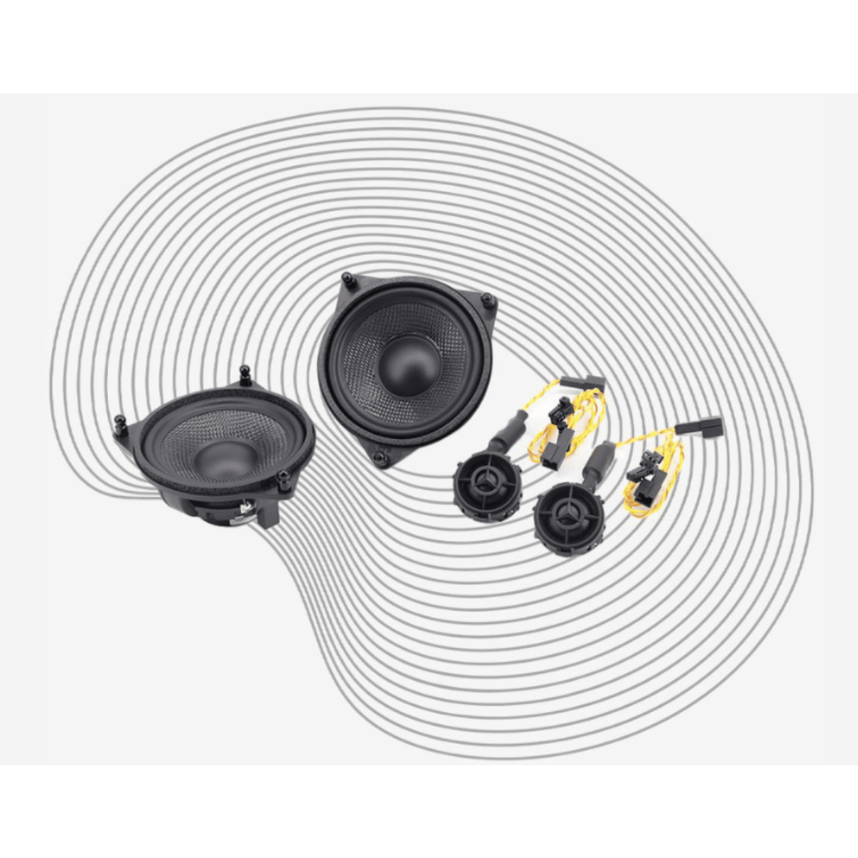 BLAM Car Speakers BLAM RELAX BL-100MNS Mercedes Benz/ Tesla 3 100mm (4 inch) 2-Way Component Speakers (PAIR)