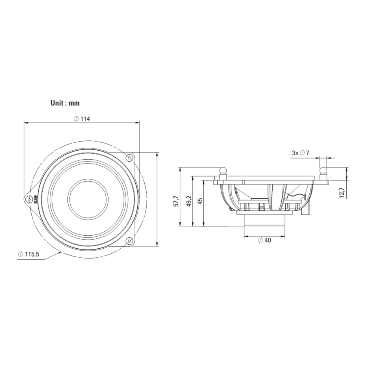 BLAM Car Speakers BLAM RELAX BL-100MNS Mercedes Benz/ Tesla 3 100mm (4 inch) 2-Way Component Speakers (PAIR)