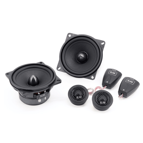 BLAM Car Speakers BLAM RELAX BL-100RFS 100mm (4inch) Hi-efficiency 2ohm, 2-Way Component Car Audio Speakers (PAIR)