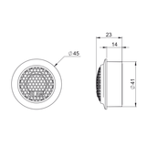 BLAM Car Speakers BLAM RELAX BL-100RFS 100mm (4inch) Hi-efficiency 2ohm, 2-Way Component Car Audio Speakers (PAIR)