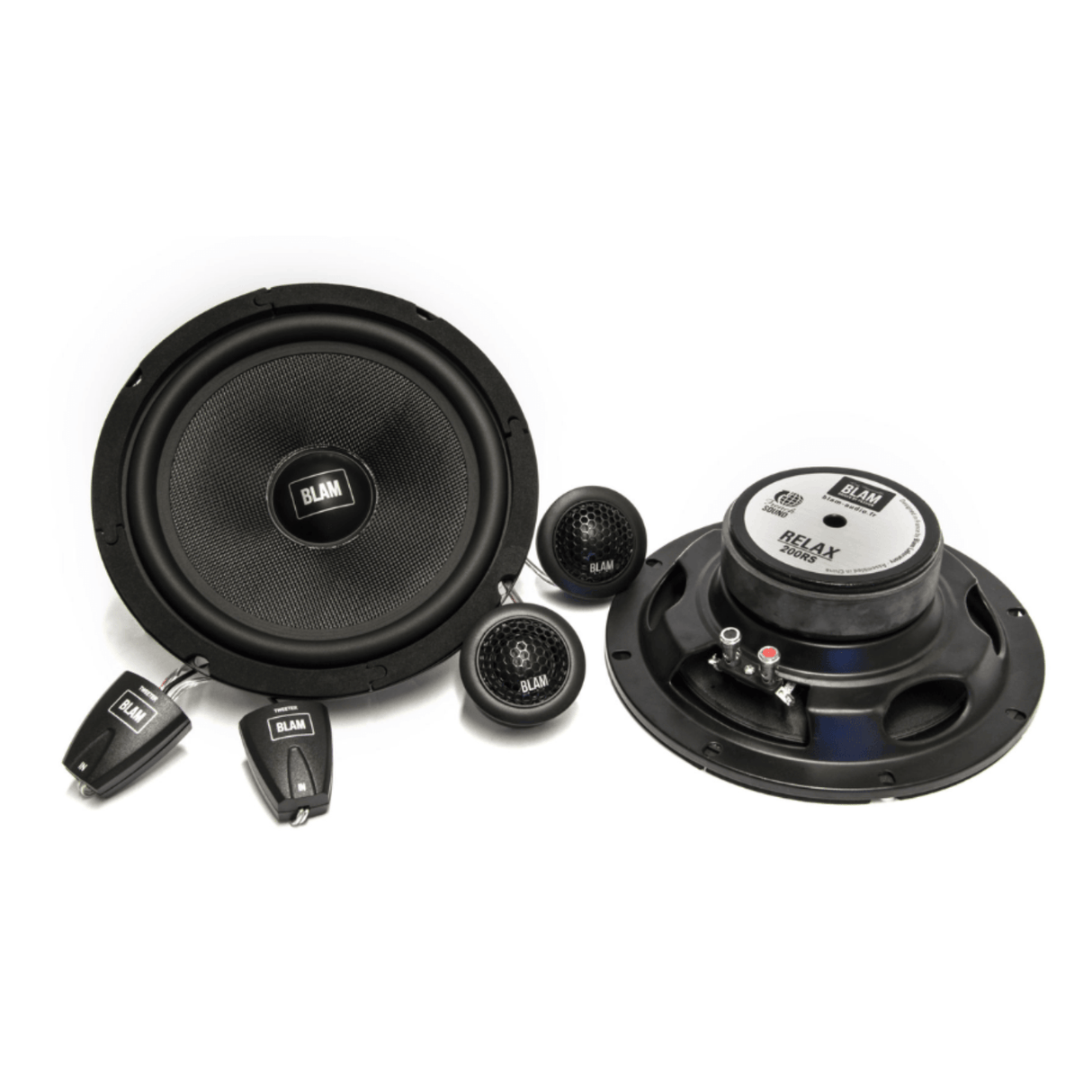 BLAM Car Speakers BLAM RELAX BL-200RS 200mm (8") Hi-efficiency 3ohm 2-Way Component Car Audio Speakers (PAIR)