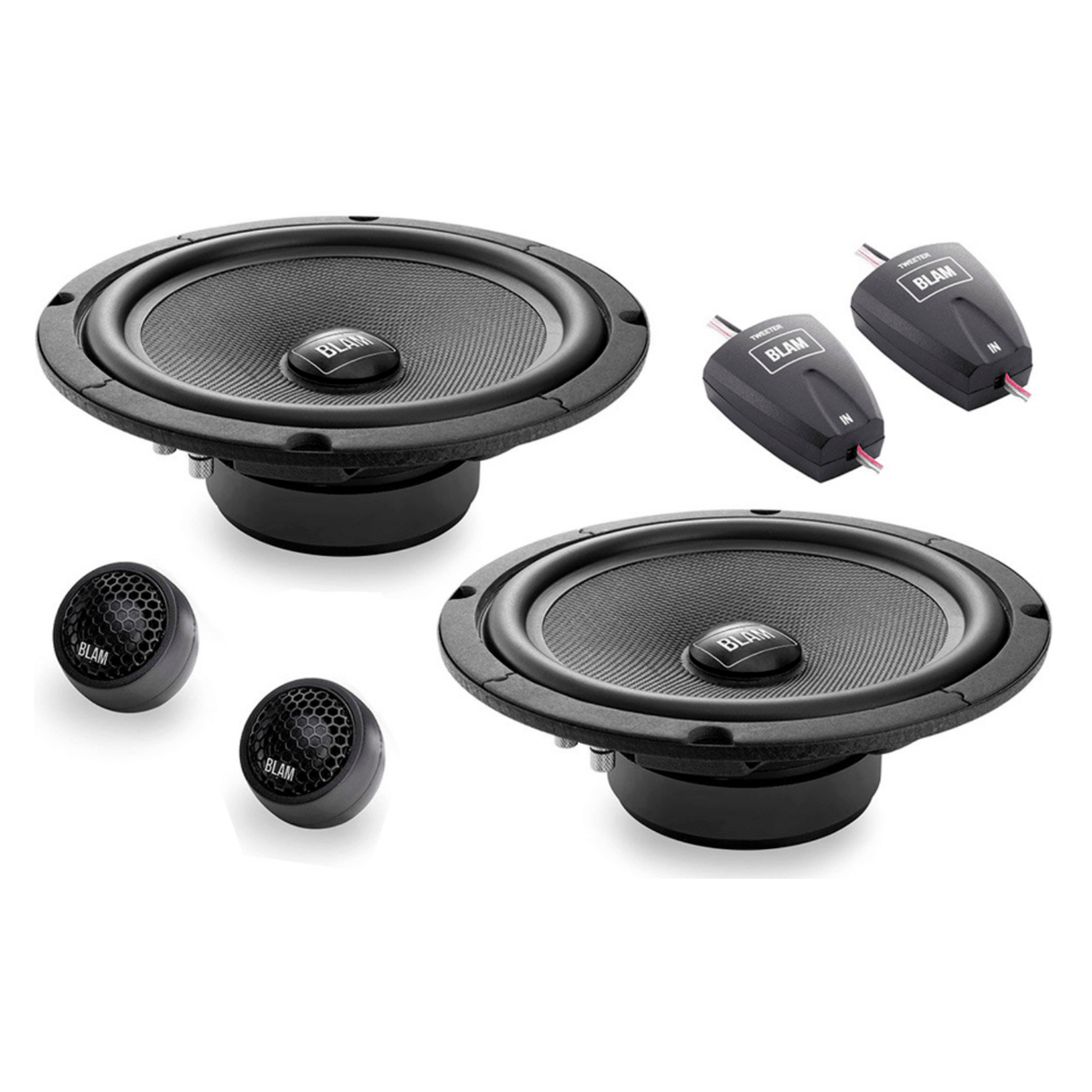 BLAM Car Speakers BLAM RELAX BL-200RS 200mm (8") Hi-efficiency 3ohm 2-Way Component Car Audio Speakers (PAIR)