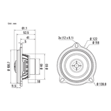 BLAM Car Speakers BLAM RELAX BL-BM100NC BMW and Mini 4" 2ohm 2-Way Coaxial Car Audio Speakers (PAIR)