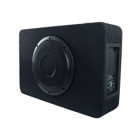 BLAM Car Subwoofers BLAM RELAX BL-CR25S 10" 300W Sealed Active Car Subwoofer And Amplifier
