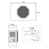 BLAM Car Subwoofers BLAM RELAX BL-CR25S 10" 300W Sealed Active Car Subwoofer And Amplifier