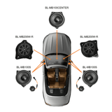 BLAM Car Speakers BLAM RELAX BL-MB100CENTER Mercedes Benz 100mm (4") Dual-Voice Coil Centre Channel Speaker