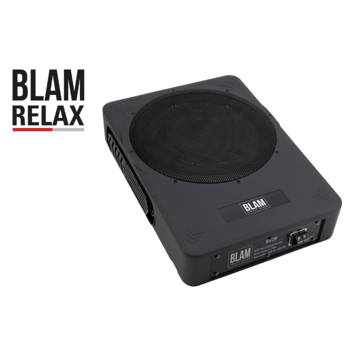 BLAM RELAX BL-MSP25P MSP 25P Extra-Slim Passive Underseat Car Subwoofe ...