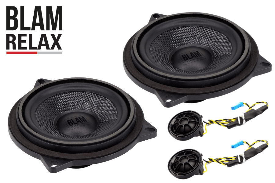 BLAM Car Speakers BLAM RELAX BM-100NS (BMW and Mini) 100 mm (4 inch) 2ohm, 2-Way Component car audio speakers (PAIR)
