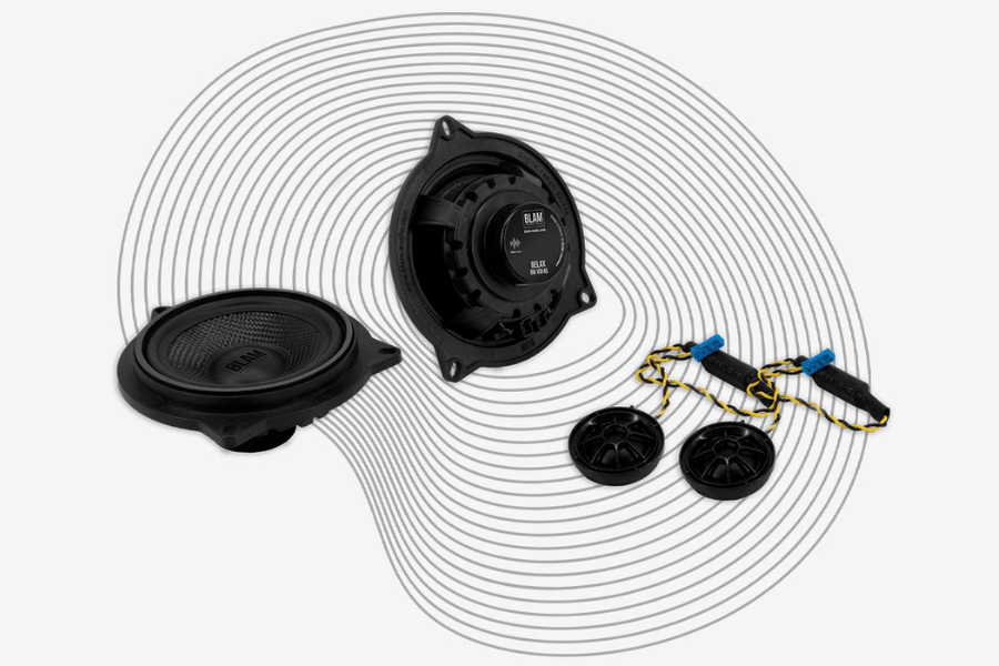 BLAM Car Speakers BLAM RELAX BM-100NS (BMW and Mini) 100 mm (4 inch) 2ohm, 2-Way Component car audio speakers (PAIR)