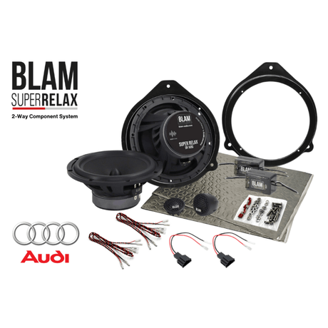 BLAM Car Specific Upgrades BLAM RELAX SFK-AUD1-RS165 Speaker Upgrade Kit for Audi