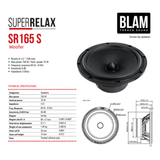 BLAM Car Specific Upgrades BLAM RELAX SFK-FIA1-RS165 Front Door Car Audio Speaker Upgrade Fitting Kit for Abarth/ Fiat 500 (2008-2016)