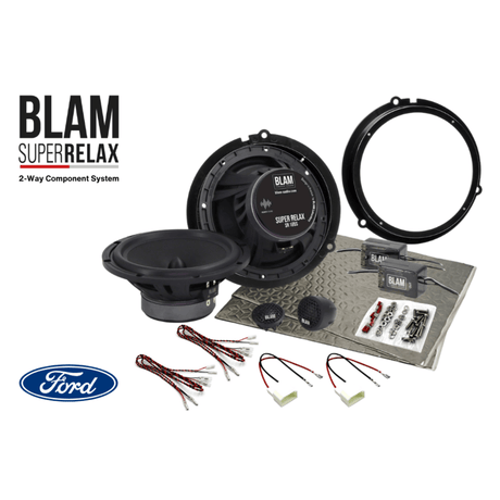 BLAM Car Specific Upgrades BLAM RELAX SFK-FOR1-RS165 Speaker Upgrade Kit for Ford Fiesta, Focus, Ranger, Transit