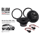 BLAM Car Specific Upgrades BLAM RELAX SFK-MERC1-RC165 Front Door Coaxial Speaker Upgrade Kit for Mercedes Viano W639 (2004-2014)