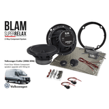BLAM Car Specific Upgrades BLAM RELAX SFK-VW3-RS165 Front Door Component Speaker Upgrade Fitting Kit for Volkswagen Crafter (2006-2016)