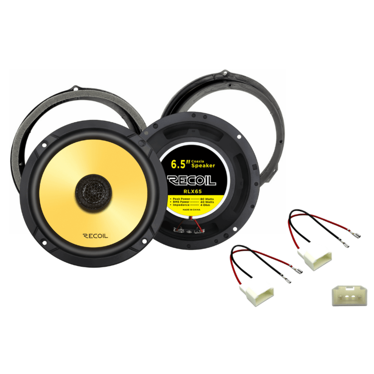 BLAM Car Specific Upgrades BLAM SFK-FOR2-RCX65 Coaxial Speaker Upgrade Fitting Kit For Ford EcoSport (2013-2019) Recoil RLX65 6.5" (165mm)