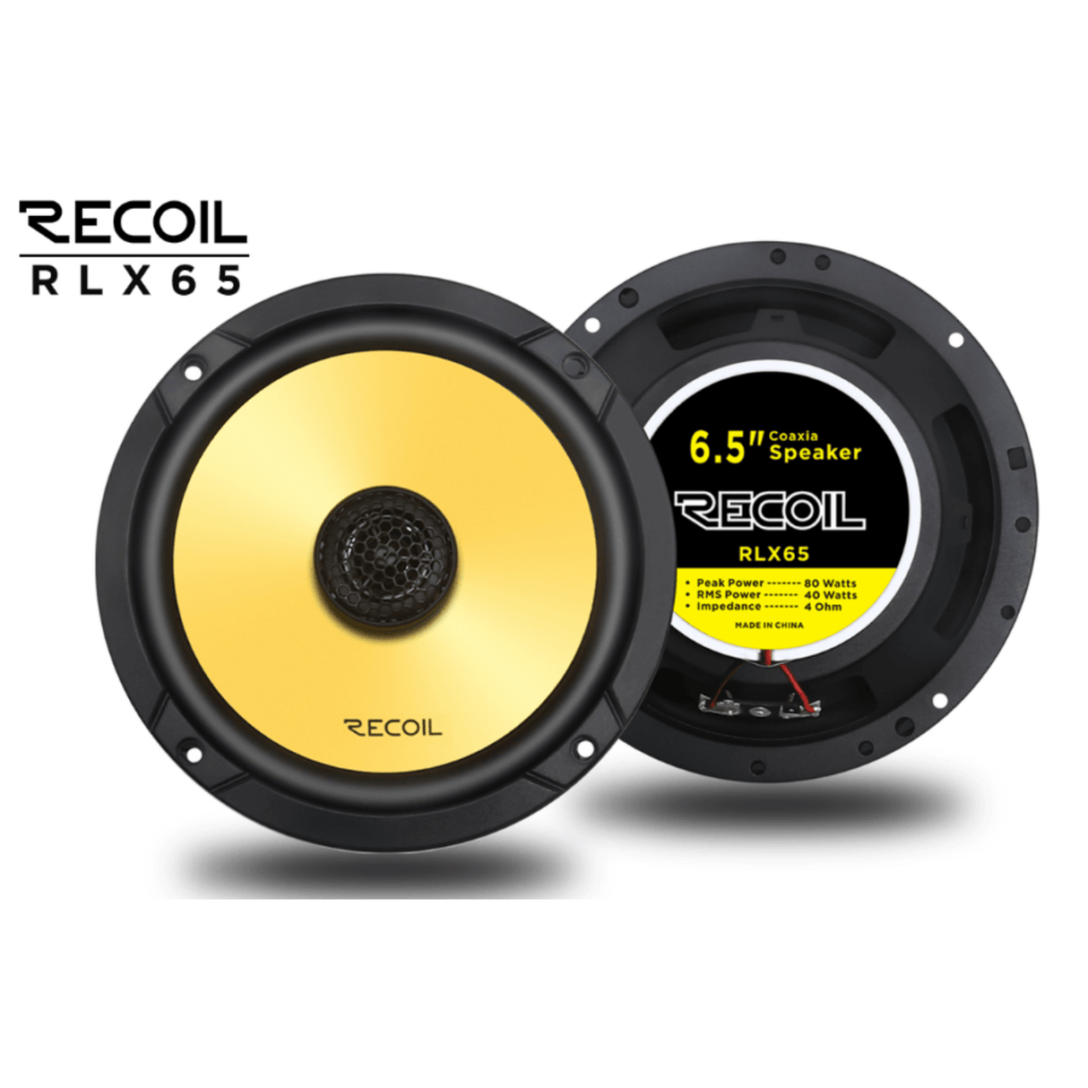 BLAM Car Specific Upgrades BLAM SFK-FOR2-RCX65 Coaxial Speaker Upgrade Fitting Kit For Ford EcoSport (2013-2019) Recoil RLX65 6.5" (165mm)