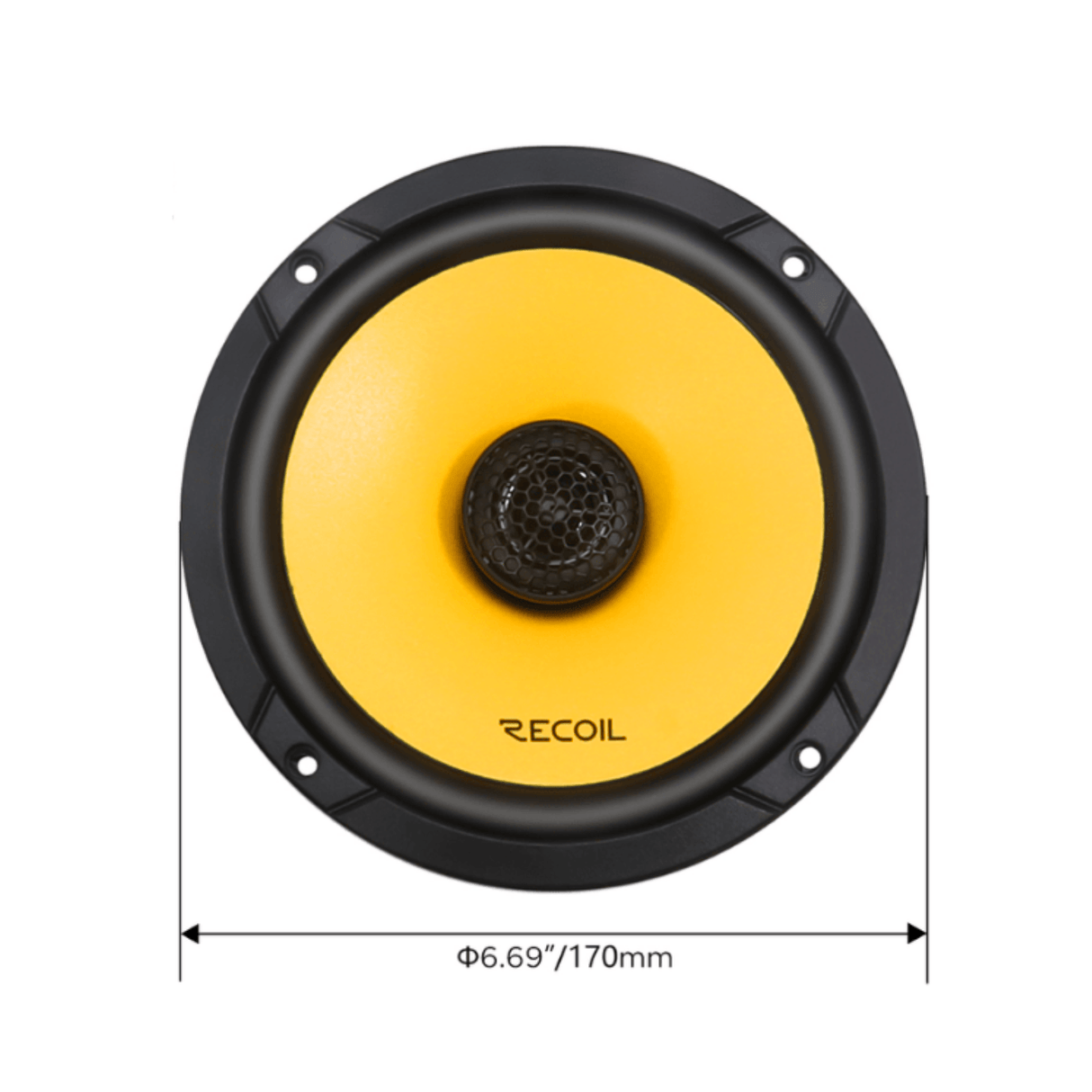 BLAM Car Specific Upgrades BLAM SFK-FOR2-RCX65 Coaxial Speaker Upgrade Fitting Kit For Ford EcoSport (2013-2019) Recoil RLX65 6.5" (165mm)