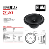 BLAM Car Speakers BLAM SFK-HON-RS165 2-Way Front Door Component Speaker Upgrade Kit for Honda Civic (2012–2017)
