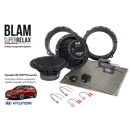 BLAM Car Specific Upgrades BLAM SFK-HYU01-RS165 Front Door Car Speaker Upgrade Kit For Hyundai i30