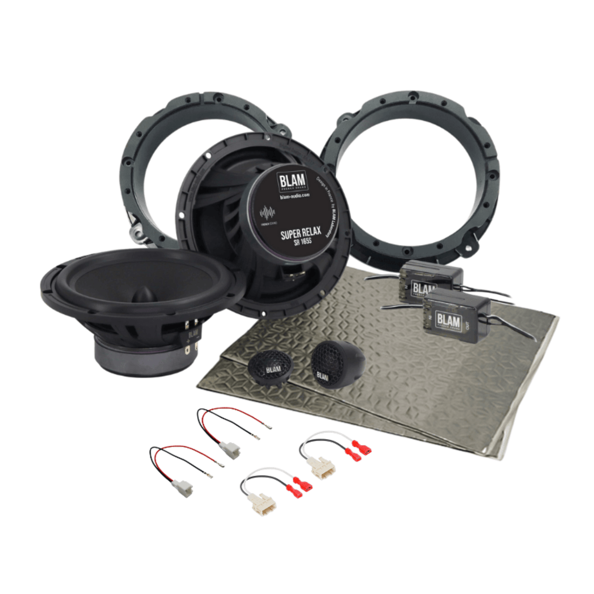 BLAM Car Specific Upgrades BLAM SFK-HYU01-RS165 Front Door Car Speaker Upgrade Kit For Hyundai i30