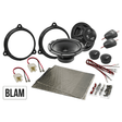 BLAM Car Speakers BLAM SFK-REN1-ES165 2-Way Front Door Component Speaker Upgrade Kit for Smart Fortwo & Forfour
