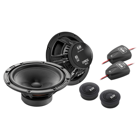 BLAM Car Speakers BLAM SFK-REN1-ES165 2-Way Front Door Component Speaker Upgrade Kit for Smart Fortwo & Forfour