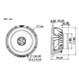 BLAM Car Speakers BLAM SIGNATURE S BL-S165.80C 6.5" 120W High-Sensitivity Car Audio Coaxial Speakers