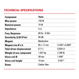 BLAM Car Speakers BLAM Signature S BL-S6.45 6.5” Slim/ Shallow Fit Mid-Bass Speakers (Pair)