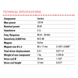 BLAM Car Speakers BLAM Signature S BL-S6.80C 6.5” High-Performance Coaxial Car Speakers (Pair)