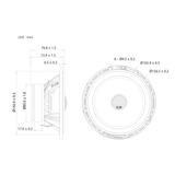 BLAM Car Specific Upgrades BLAM SR165C Front Door Coaxial Speaker Upgrade Fitting Kit for Nissan NV200 (2010-2019) SFK-NIS1-RC165