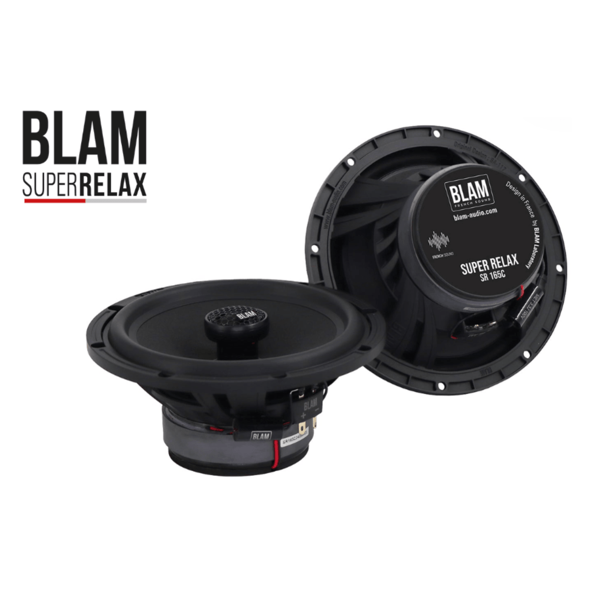 BLAM Car Speakers BLAM Super Relax BL-SR165C 6.5" (165mm) Hi-efficiency 3ohm Coaxial Car Speakers
