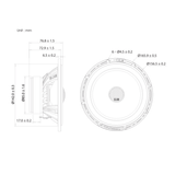 BLAM Car Speakers BLAM Super Relax BL-SR165C 6.5" (165mm) Hi-efficiency 3ohm Coaxial Car Speakers