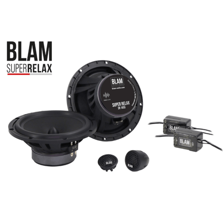 BLAM Car Speakers BLAM Super Relax SR165S 16.5cm/ 165mm (6.5") Hi Sensitivity 3ohm 2-Way Component car speakers