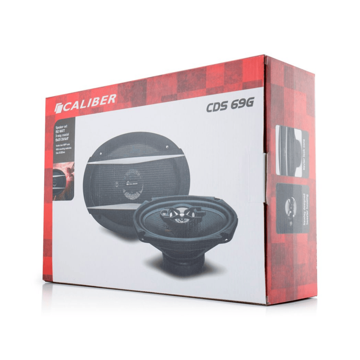 Caliber Car Speakers Caliber CALCDS69G 6x9" (150 x 230 mm) 3-Way Coaxial Speakers with Grills