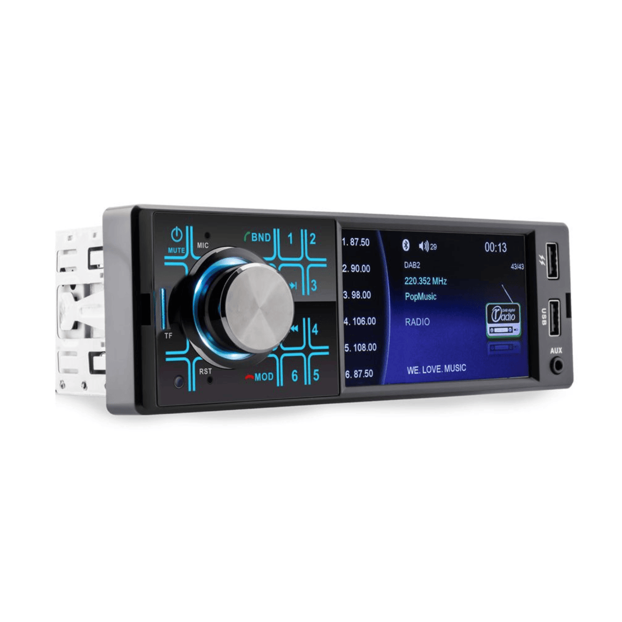 Caliber Car Stereos Caliber CALRMD404DAB-BT DAB+/FM Tuner with USB/SD, AUX-Input & Bluetooth