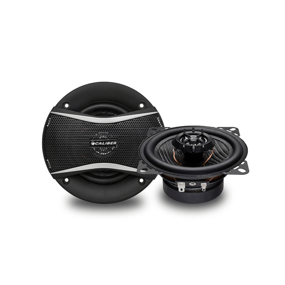 Caliber Car Speakers Caliber CDS4G 4" (100 mm) 2-Way Coaxial Speakers with Grills