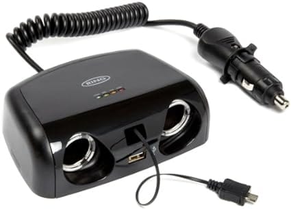 Car Audio Centre Phone chargers Ring Automotive RMS15 2-Way Multi-socket with Micro USB and USB, 12 V, 2 A