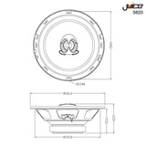 Car Audio Centre Juice 6.5" 165mm 300W Front or Rear Door Speaker Upgrade for Seat Leon (1999-2004)