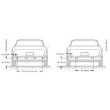 Celsus Parking Sensors Celsus PS5700 Parker Sensors Rear 4 Eye With Buzzer (Black Matt)