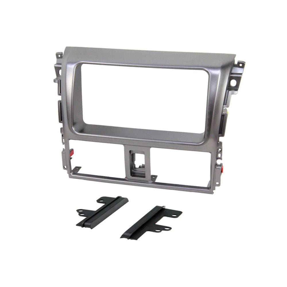 Connects2 Stereo Fitting Connects2 CT23TY40 Toyota Double Din Fascia Plate Silver Grey
